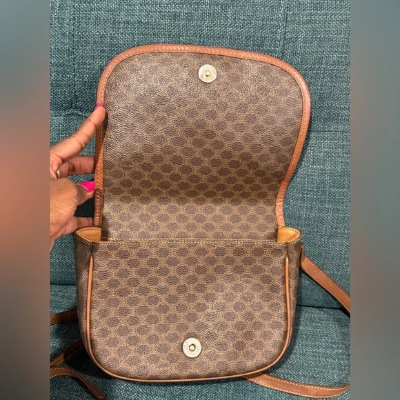 Celine Brown Patterned Crossbody Bag - Picture 14 of 15